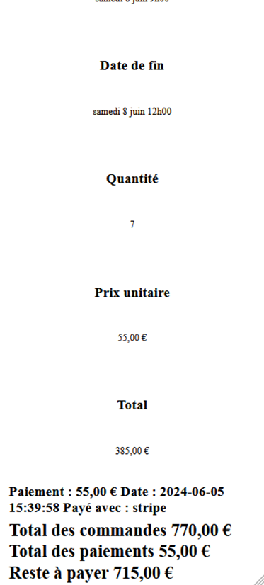 Paiement